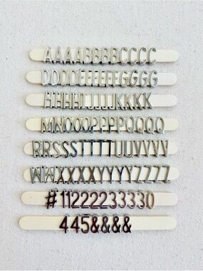 *Silver Letters and Numbers Charms* KEEP COLLECTIVE Retired $9 Each